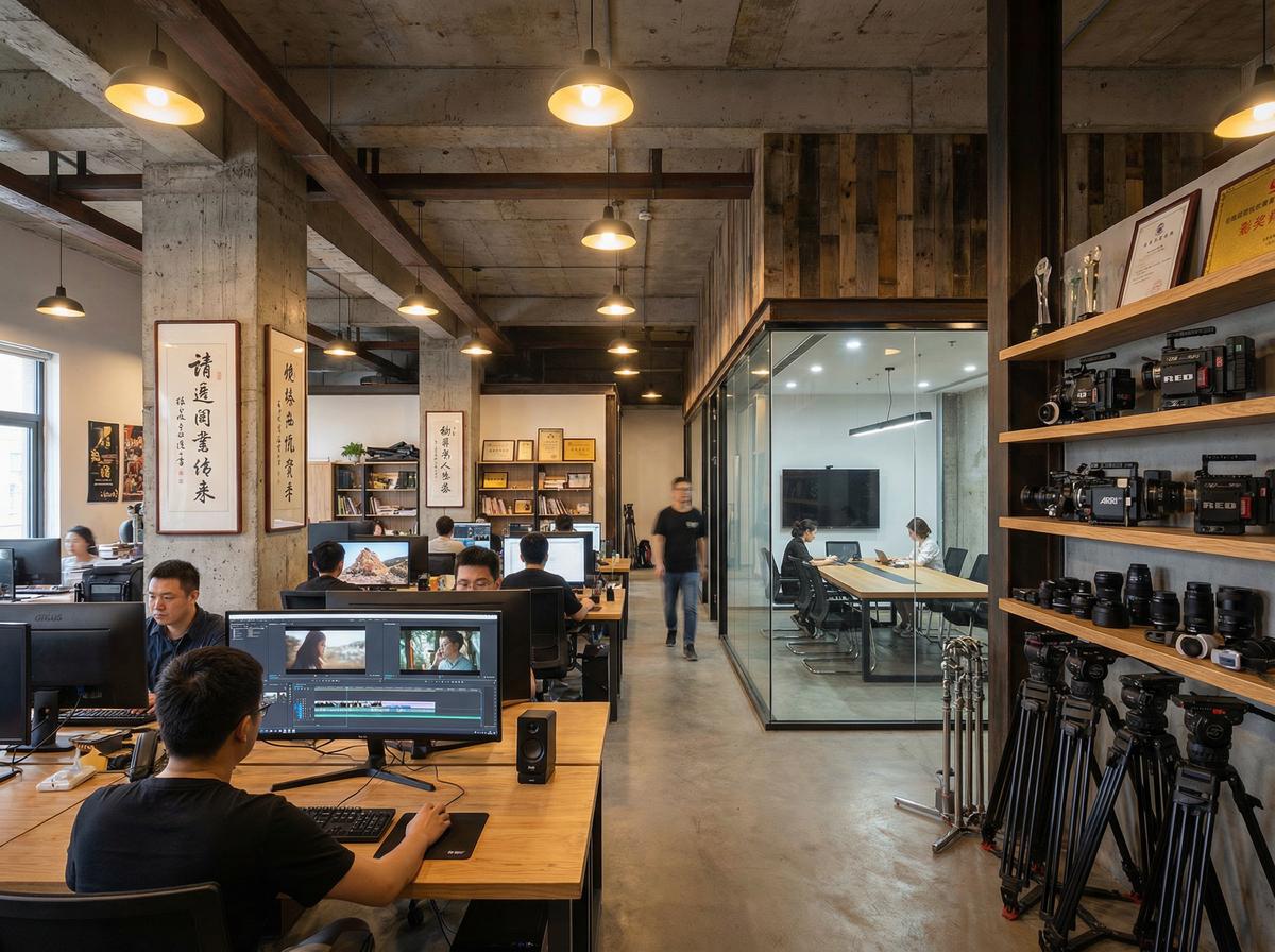 重口影视传媒公司办公室
